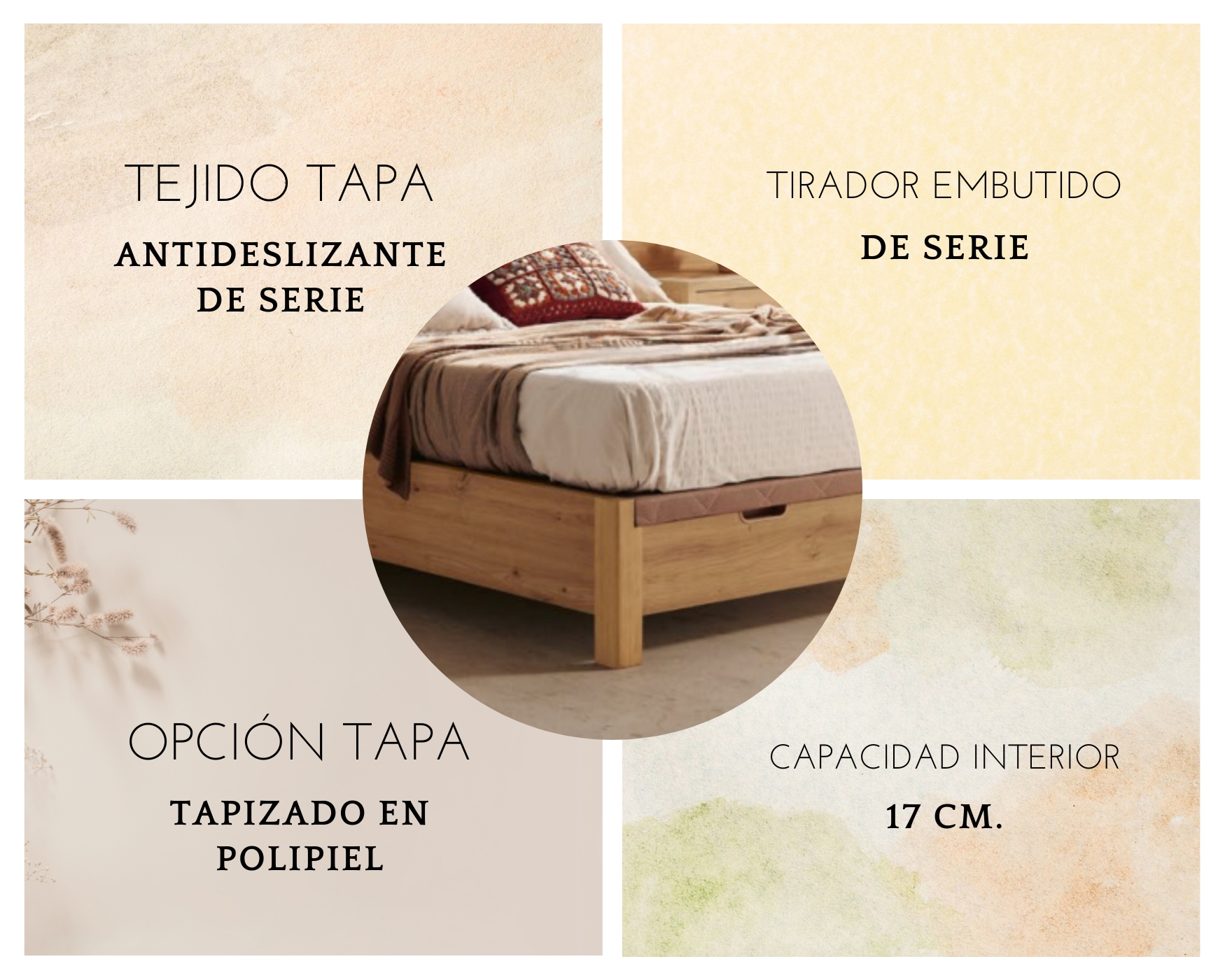 Opciones y colores disponibles del CANAPÉ TIERRA